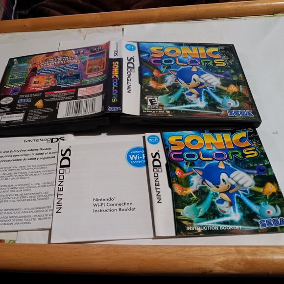 BOX ONLY +MANUAL Sonic Colors DS Replacement ORIGINAL Box Manual NO GAME - Picture 1 of 2